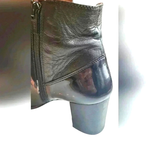 Hispanitas Patent Leather Suede Faux skin Ankle Boots size 37 - Picture 7 of 12